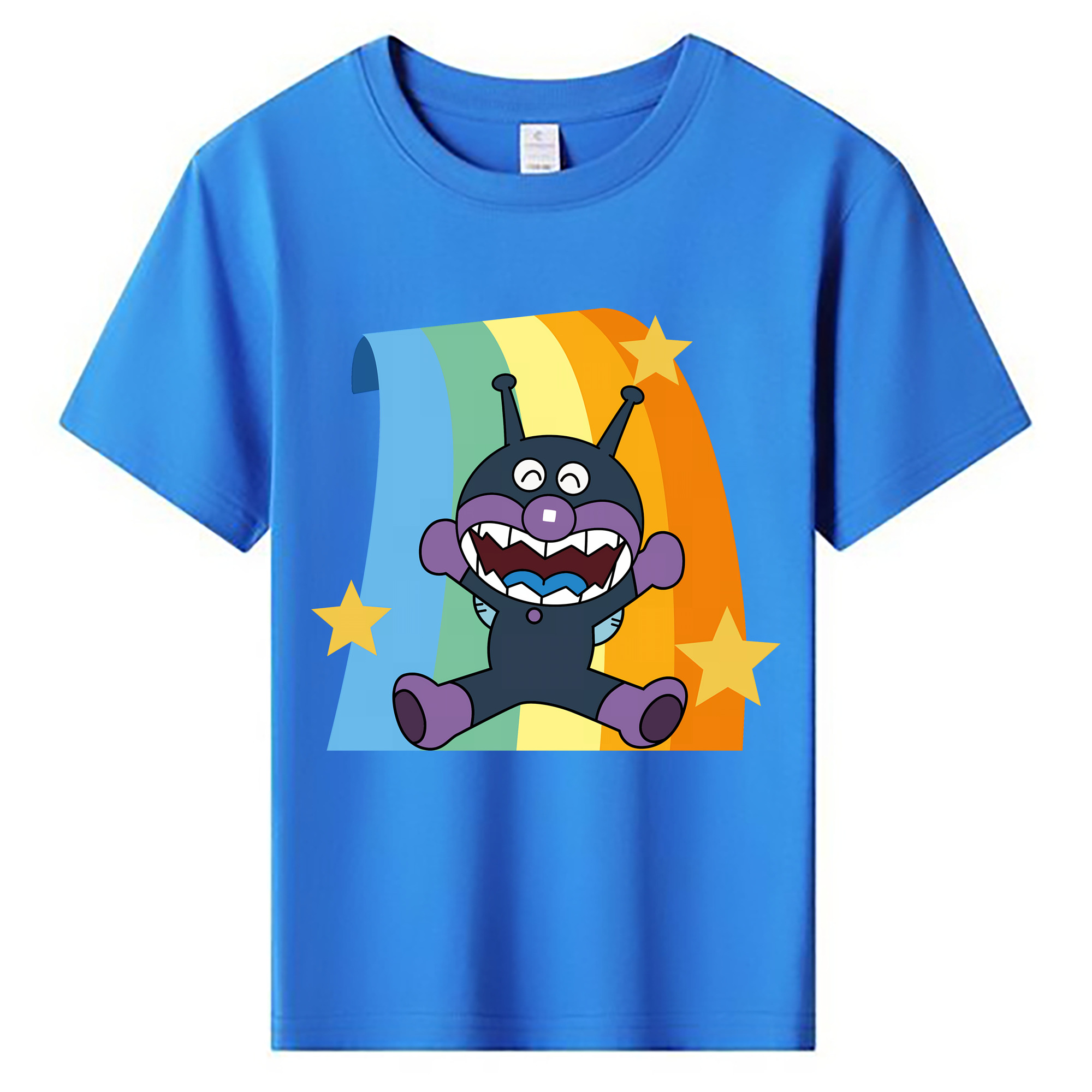 （画像用） アンパンマン Anpanman 綿100％キッズTシャツ（フロントプリント）